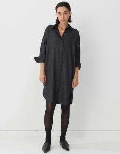 Frau someday Fashion Jurken Rokken>Overhemdjurk Quarolin Texture